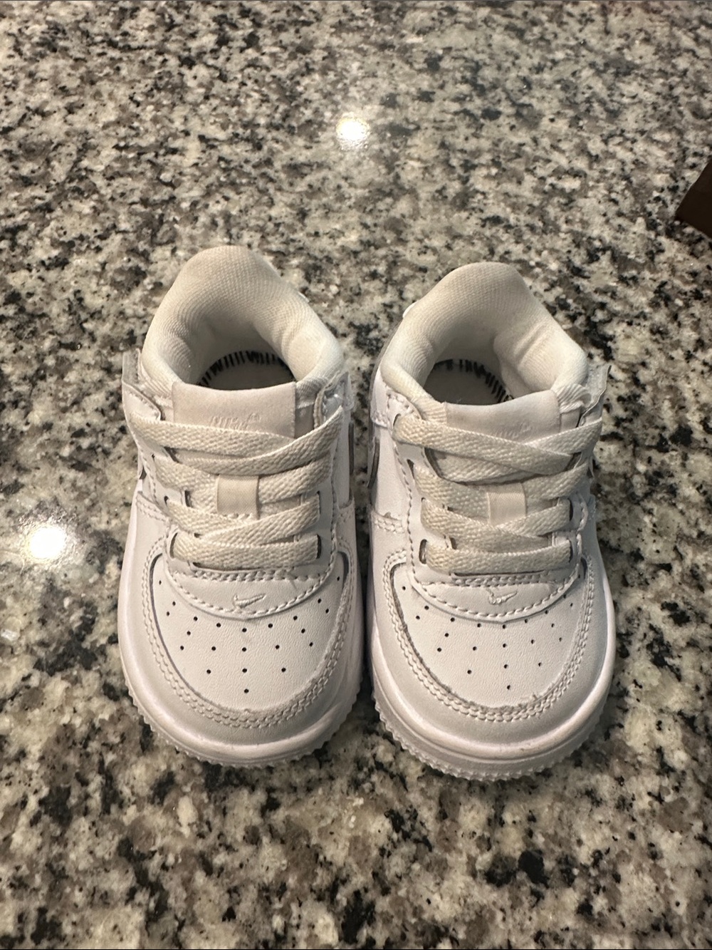 4C all white Air Force ones